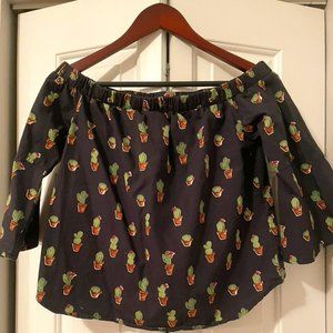 COPY - Off-shoulder cactus top
